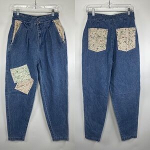 Vintage Stefano International Quilted Patchwork Jeans Size 10